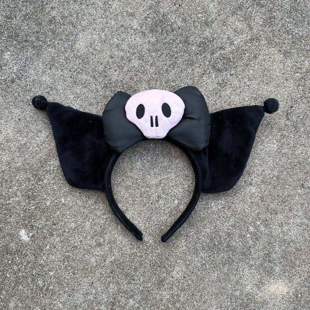 Sanrio Puroland My melody Kuromi‎ Cute Headband Black ribbon Japan F/S Kawaii